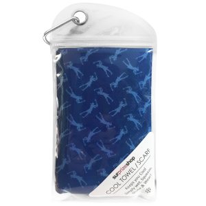 Lady Golfer Cool Scarf Towel Blue